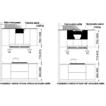 Robam 老板 8255 90厘米 1320m³/h T型系列 掛牆式抽油煙機